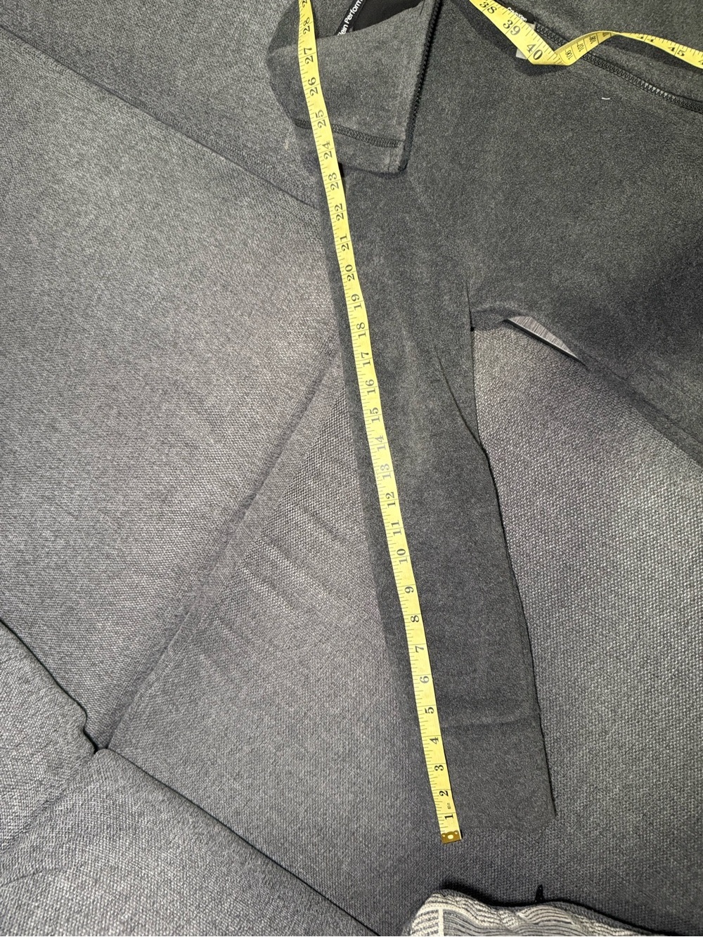 Calvin Klein Gray Zippered Fleece Jacket with Sleeve Logo - Picture 3 of 15